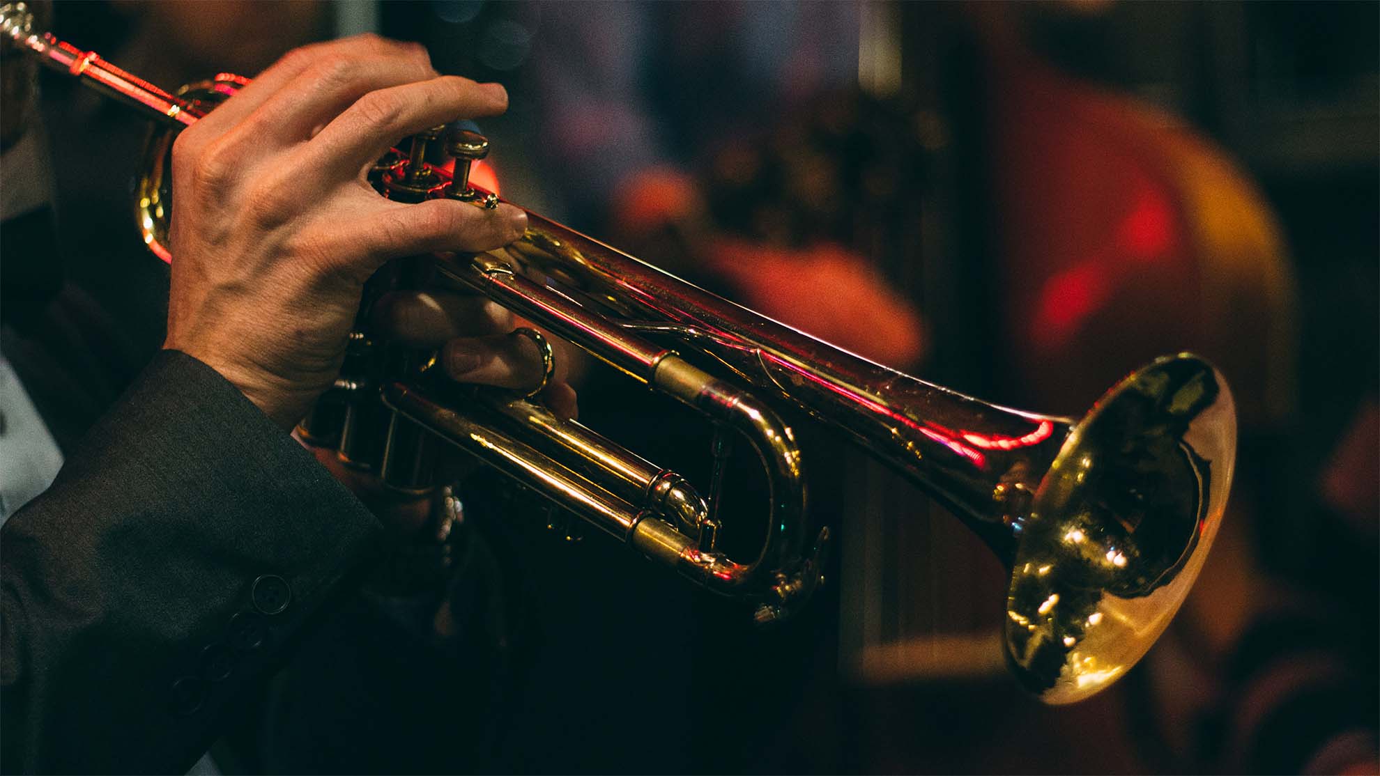 trumpet being played